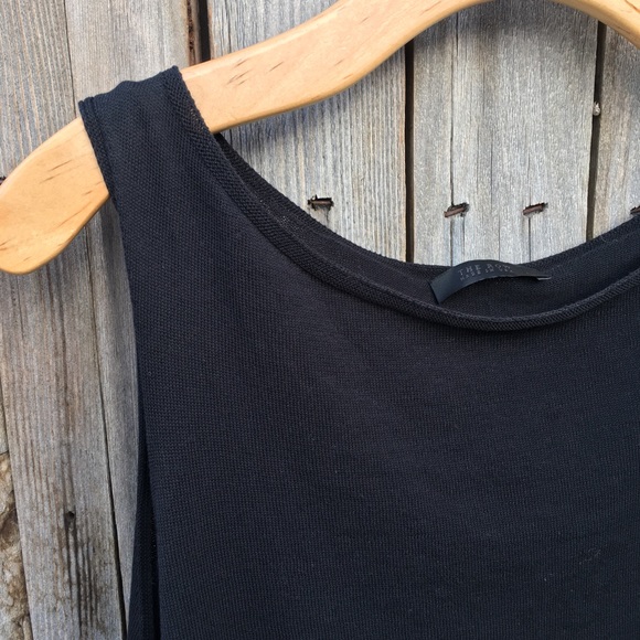 The Row Sleeveless Sweater Linen Cotton Black L - Picture 2 of 13